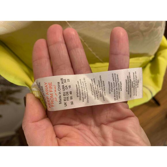 NWT Pretty Little Thing Chartreuse Corset Top Boning Zippered Back Plus Size 18 - Picture 11 of 11